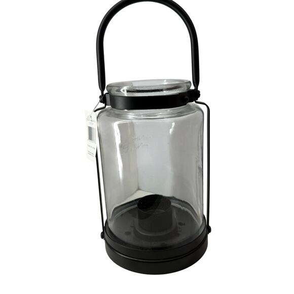 Yankee Candle Tea Light Votive Candle Lantern Glass Black Logo Lantern - Picture 7 of 7